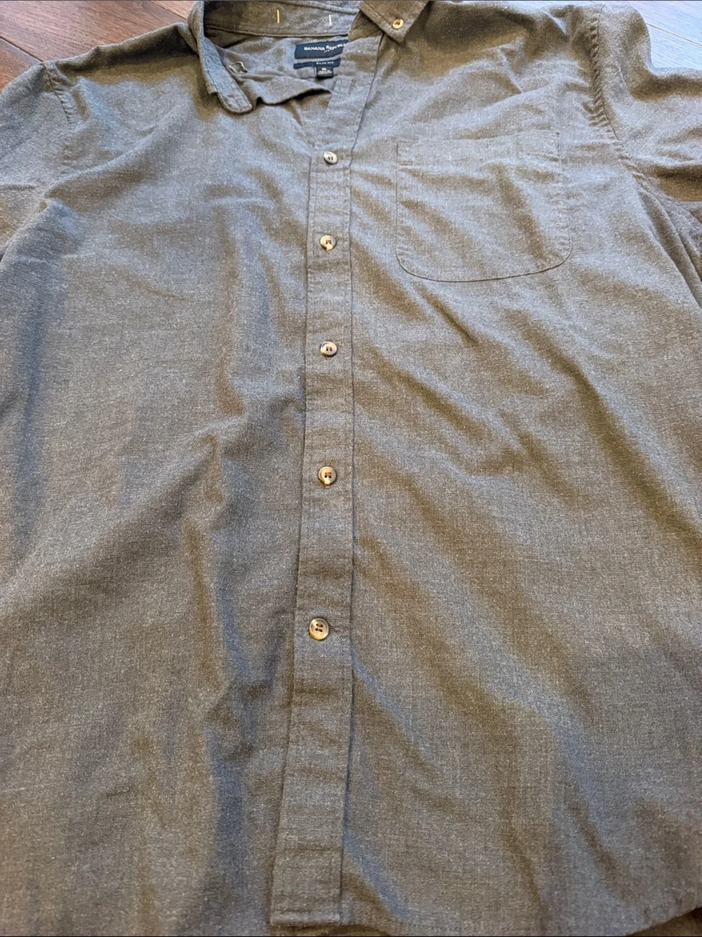 Banana Republic Men's Short Sleeve Button-Down Shirt Slim Fit Size XL - C27-158